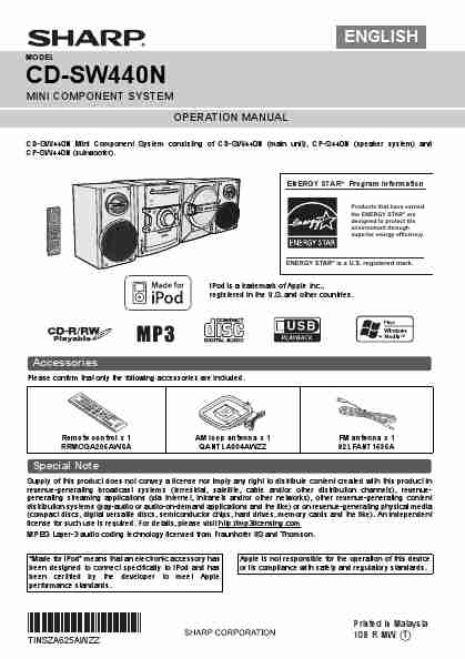 Sharp Stereo System CD-SW440N-page_pdf